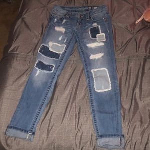 Miss me cuffed skinny jeans